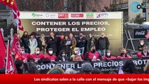 DIRECTO: Los sindicatos salen a la calle con el mensaje de que «bajar los impuestos no es la solución»