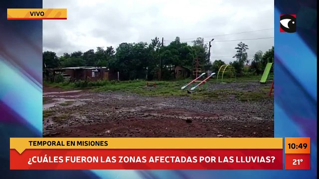 Temporal en Misiones | ¿Cuáles fueron las zonas afectadas por la lluvia?
