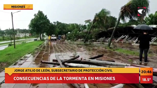 Repercusiones de la lluvia en Misiones | Entrevista a Atilio de León