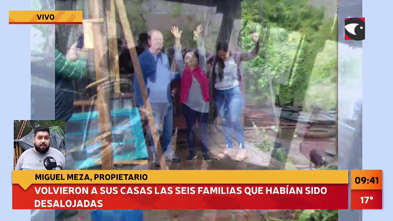 #Garupá | Volvieron a sus casas las seis familias que habían sido desalojadas.