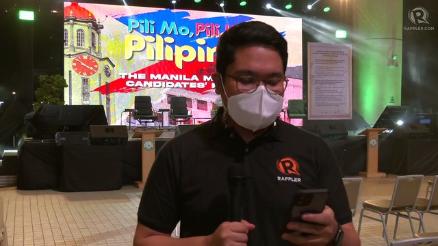 Rappler Recap: Manila mayoral candidates forum
