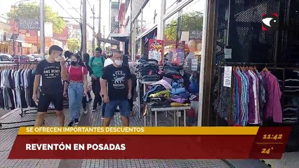 Se vive el tercer día del evento cultural y comercial "El Reventón" en Posadas