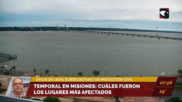 Temporal en Misiones: cuáles fueron los lugares más afectados. Entrevista a Atilio De León, subsecretario de protección civil