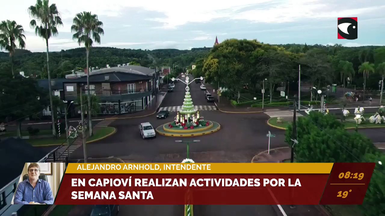 #Turismo | En Capioví realizan actividades por la Semana Santa. Entrevista a Alejandro Arnhold, Intendententrevista a