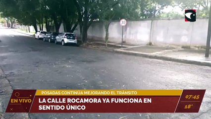 #Posadas | La calle Rocamora ya funciona con sentido único