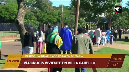 Posadas | Vía crucis viviente por las calles de villa cabello