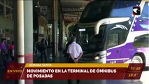 Movimiento en la Terminal de Ómnibus de Posadas