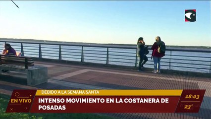 #Turismo | Mucho movimiento en la Costanera de Posadas.
