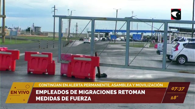 Los trabajadores continúan en estado de alerta permanente, asamblea y movilización. Empleados de Migraciones retoman medidas de fuerza.