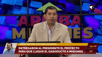 #Política | Entregaron al Presidente el proyecto para que llegue el gasoducto a Misiones. Entrevista a Diego Sartori, diputado nacional.