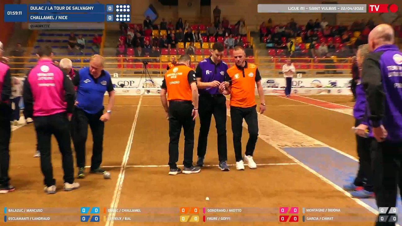 Ligue Sport Boules M1 / Saint Vulbas / Plan Rapproché / Vendredi 22 Avril