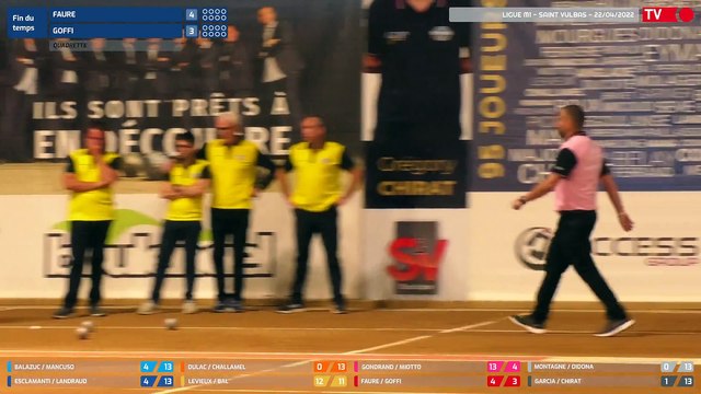 Ligue Sport Boules M1 / Saint Vulbas / Plan Rapproché / Vendredi 22 Avril