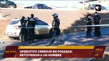Operativo cerrojo en Posadas: detuvieron a un hombre. El sospechoso estaba armado.