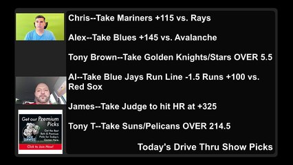 Live Free MLB NBA Picks Drive Thru Show 4-26-2022