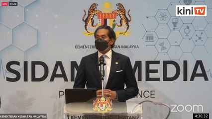 [LIVE] Menteri Kesihatan Khairy Jamaluddin umum kelonggaran SOP Covid-19
