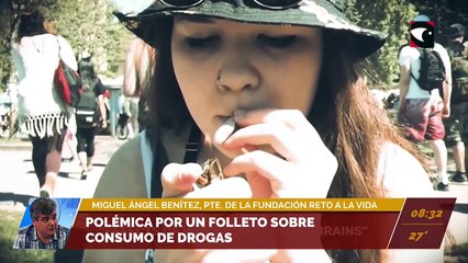 Polémica por un folleto sobre consumo de drogas. Entrevista a Miguel Ángel Benítez, Presidente de la Fundación Reto a la vida