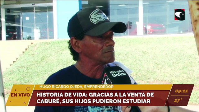 Historia de vida: gracias a la venta de caburé, sus hijos pudieron estudiar. Entrevista a Hugo Ricardo Ojeda, emprendedor