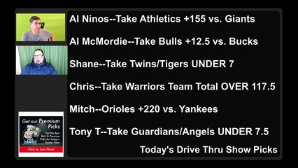 Live Free MLB NBA Picks Drive Thru Show 4-27-2022