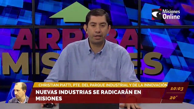 Nuevas industrias se radicarán en Misiones. Entrevista a Christian Piatti, presidente del Parque industrial y de la innovación.