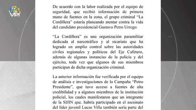 En Vivo | Gustavo #Petro amenazado con atentado - Noticias VPItv Emisión Central - Lunes 02 de Mayo