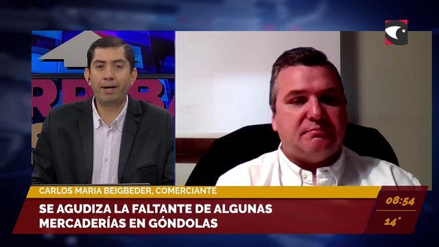 Se agudiza la faltante de algunas mercaderías en góndolas. Carlos Maria Beigbeder, comerciante.