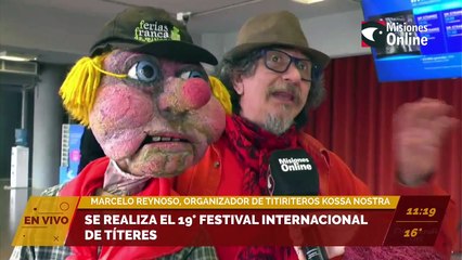 Se realiza el 19° festival internacional de títeres. Entrevista a Marcelo Reynoso, organizador de titiriteros de Kossa Nostra.