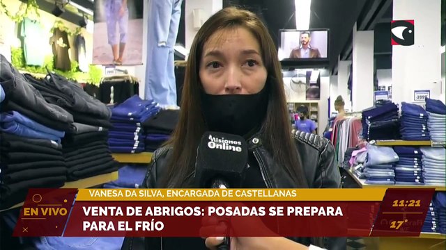 Venta de abrigos: Posadas se prepara para el frío