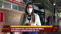 Las tarifas de los pasajes de colectivo de media distancia aumentaron un 20%