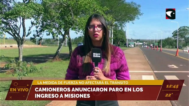Camioneros anunciaron paro de actividades. La medida de fuerza no afectará el transito de otros vehículos.