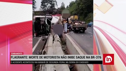 ATENÇÃO: JULGAMENTO DE HOMEM QUE MATOU IRMÃO EM APUCARANA É CANCELADO. E AINDA, VÍDEO MOSTRA PESSOAS SAQUEANDO CARGA NA BR-376