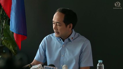 Press conference of Vic Rodriguez, spokesperson of presumptive president Marcos Jr.