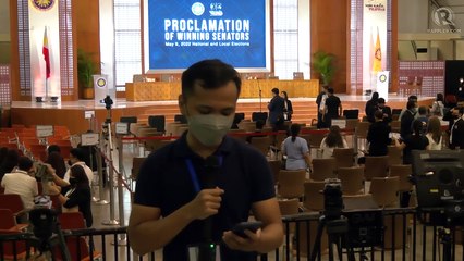 Preparations for Comelec's proclamation of winning senators in PICC