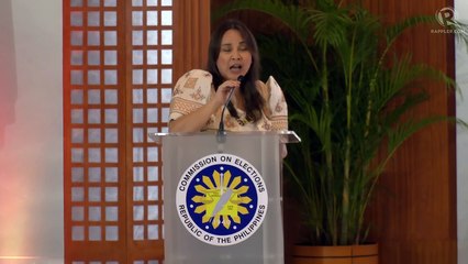 Proclamation of winning senators in PICC