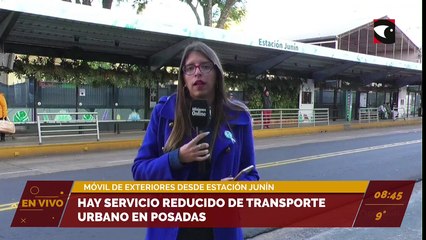 Hay servicio reducido de transporte urbano en Posadas.