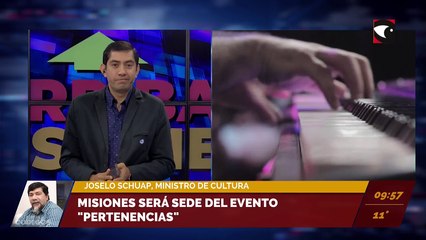 Misiones será sede del evento "Pertenencias". Joselo Schuap, ministro de Cultura de la provincia.