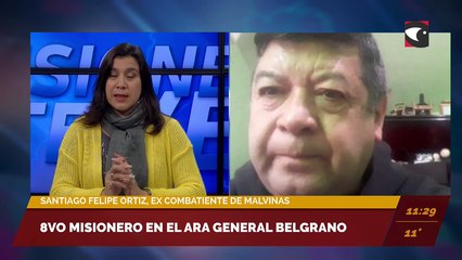 Entrevista a Santiago Felipe Ortiz, ex combatiente de Malvinas. Octavo misionero en el ARA General Belgrano