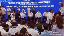 President Rodrigo Roa Duterte graces the inauguration of the new Metropolitan Manila Development Authority (MMDA) Head Office Building in Pasig City on May 23, 2022.