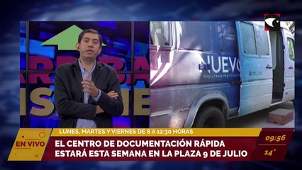 #Posadas | El centro de documentación rápida estará esta semana en la plaza 9 de julio