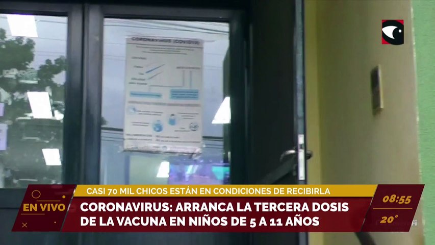 #Salud #Coronavirus | Arranca la tercera dosis de la vacuna en niños de 5 a 11 años