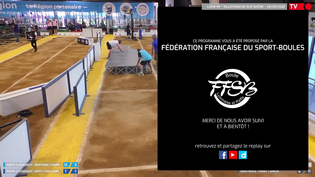 Ligue Sport-Boules M1 / Villefranche sur Saône / Samedi 27 Mai / Plan Rapproché Demi Finale