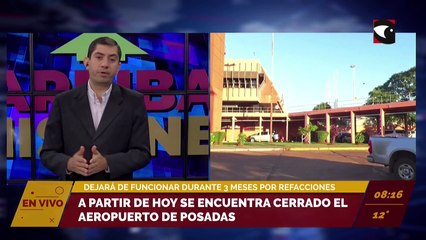 Desde hoy se encuentra cerrado el aeropuerto de Posadas. Dejará de funcionar durante tres meses por obras de remodelación.