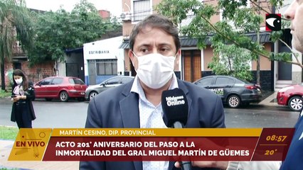 Acto 201° aniversario del paso a la inmortalidad del General Miguel Martín de Güemes