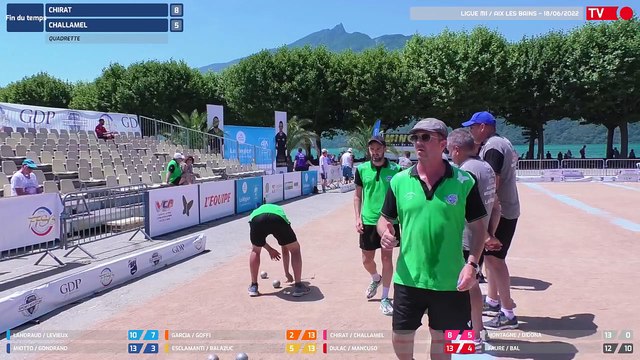 Samedi 18 Juin / Ligue Sport-Boules M1 / Aix les Bains / Partie Rapproché