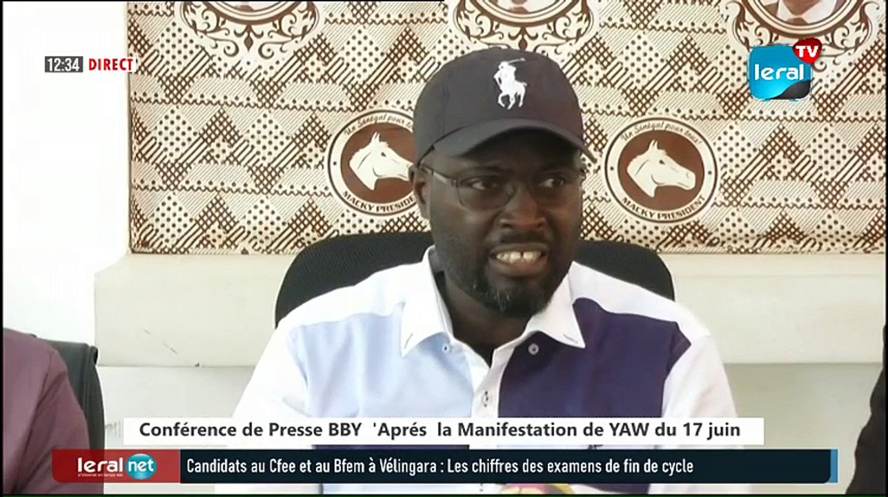 Conférence de Presse BBY  'Aprés  de YAW Manifestation du 17 juin #LERALTV