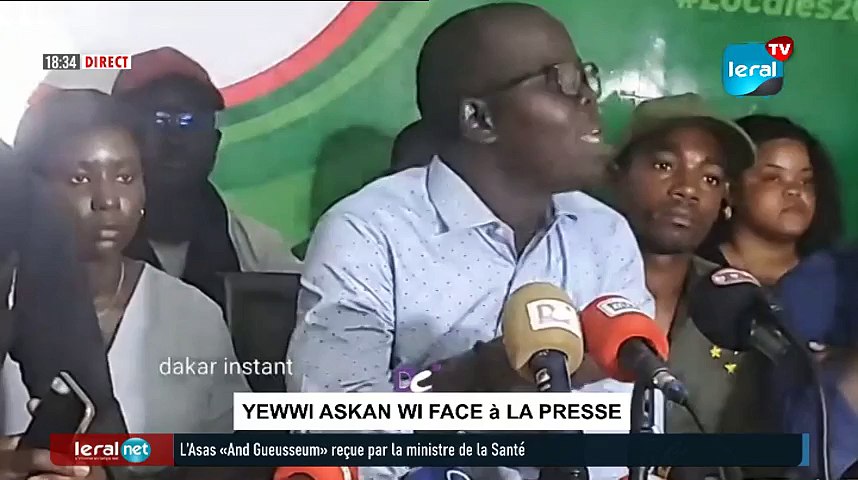 DIRECT: YEWI ASKAN WI FACE à LA PRESSE "arrestations des leaders"