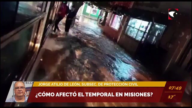 ¿Cómo afectó el temporal en Misiones? Entrevista a Jorge Atilio de León, subsecretario de Protección Civil
