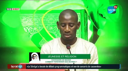 JEUNESSE ET RELIGION: CENTENAIRE DE MAODO COMMENT PÉRENNISER SES ŒUVRES ?