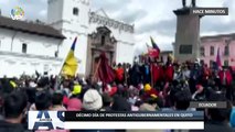 Décimo día de #protestas antigubernamentales en #Quito - #Ecuador - #22Jun - #VPItv