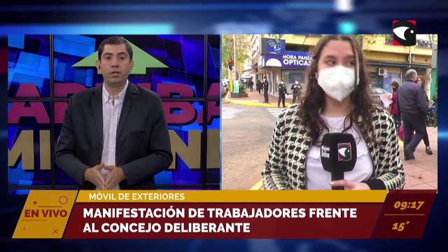 #Posadas | Manifestación de trabajadores frente al Concejo Deliberante