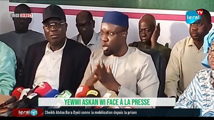 EN DIRECT:Déclaration de presse des leaders de Yewwi Askan Wi